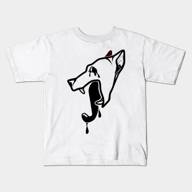 Sick Mutt (Black) Kids T-Shirt by Shaderic